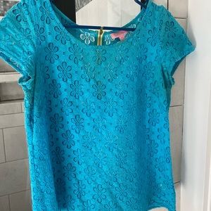 Blue lace Lilly Pulitzer top